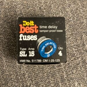 NEW Vintage never used box of SL15 Time Delay Fuses 4 pack